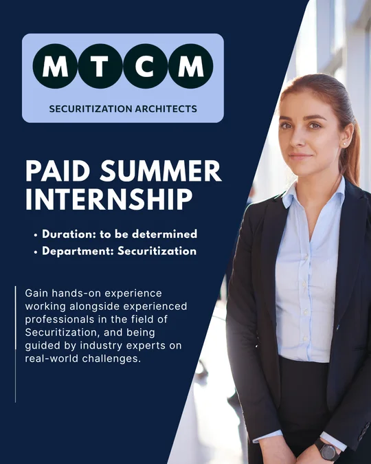 MTCM Securitization Architects: paid summer internship
