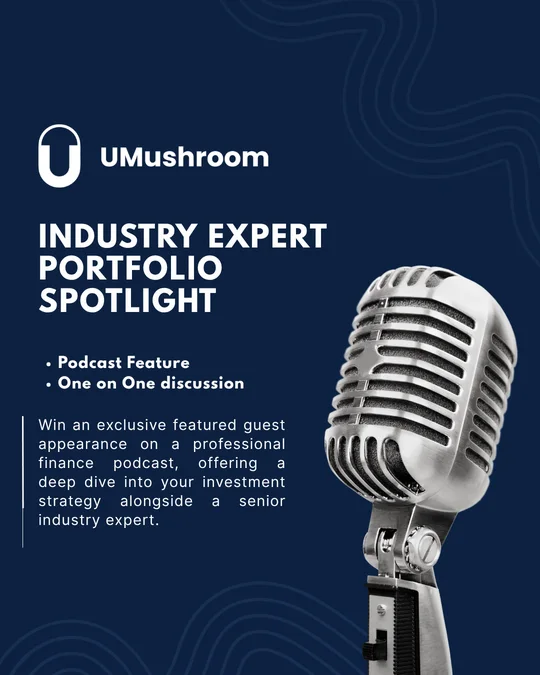 Industry expert portfolio spotlight in a podcast